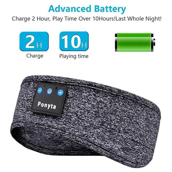 Wireless Bluetooth Sleeping Headphones Sports Headband Eye Mask - Yahko Merchandise