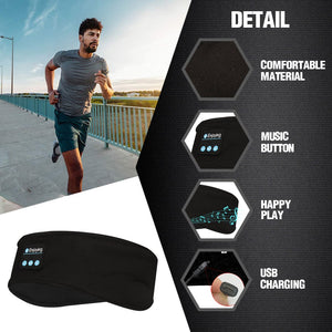 Wireless Bluetooth Sleeping Headphones Sports Headband Eye Mask - Yahko Merchandise