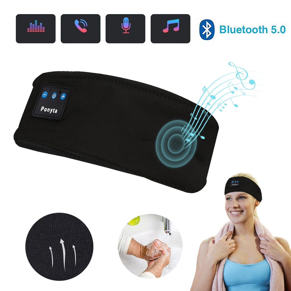Wireless Bluetooth Sleeping Headphones Sports Headband Eye Mask - Yahko Merchandise