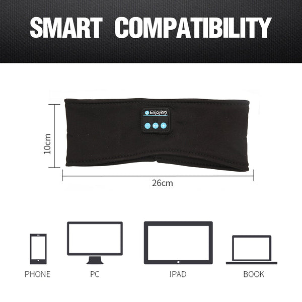 Wireless Bluetooth Sleeping Headphones Sports Headband Eye Mask - Yahko Merchandise