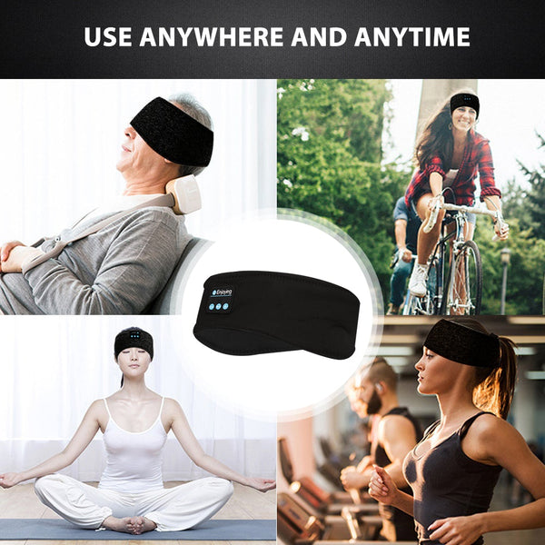 Wireless Bluetooth Sleeping Headphones Sports Headband Eye Mask - Yahko Merchandise