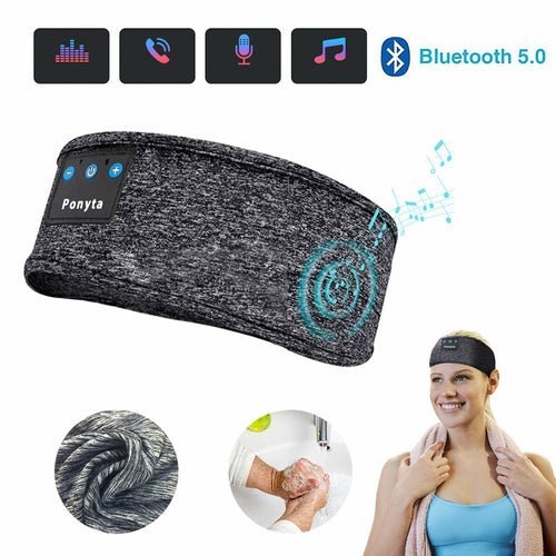Wireless Bluetooth Sleeping Headphones Sports Headband Eye Mask - Yahko Merchandise