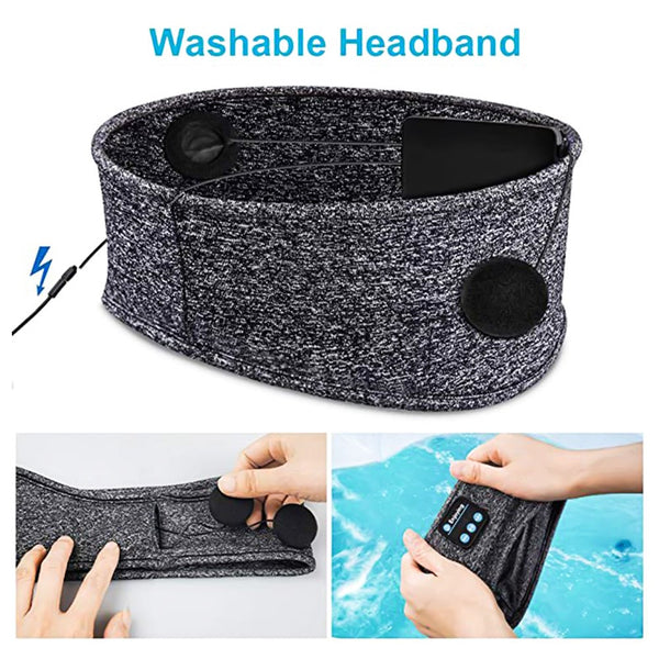 Wireless Bluetooth Sleeping Headphones Sports Headband Eye Mask - Yahko Merchandise