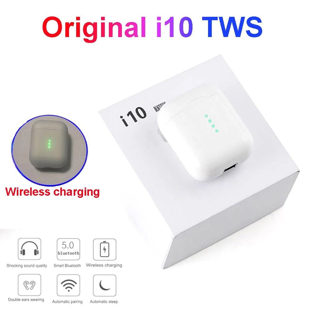 Wireless charging Bluetooth i10 TWS for Iphone12 Huawei Xiaomi - Yahko Merchandise