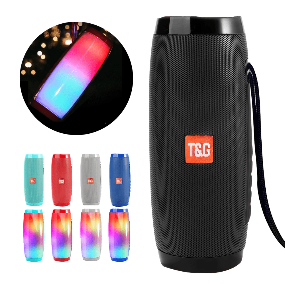 Wireless Portable Bluetooth Stereo Speaker with LED Light - Yahko Merchandise