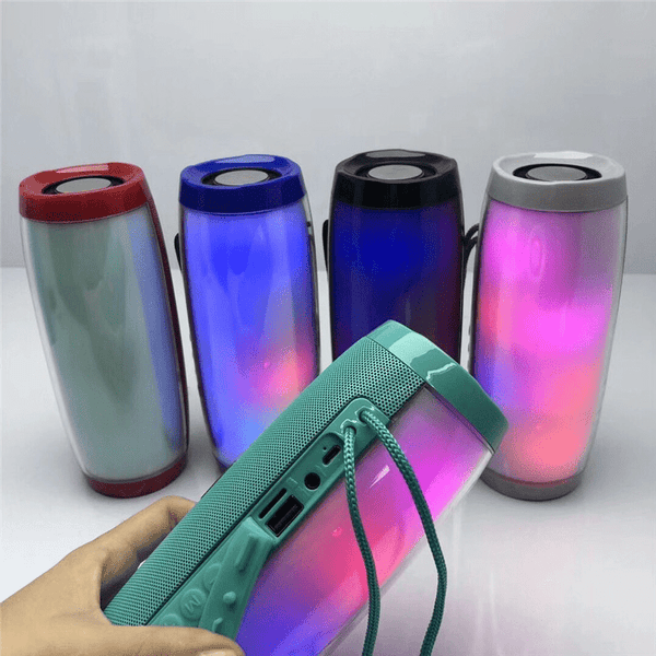 Wireless Portable Bluetooth Stereo Speaker with LED Light - Yahko Merchandise