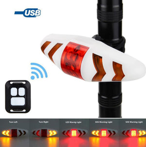 Wireless remote control bicycle taillight - Yahko Merchandise