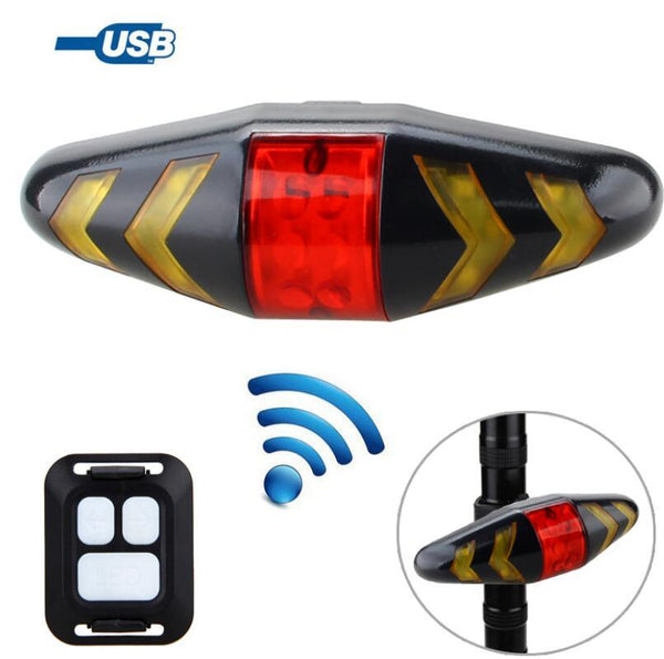 Wireless remote control bicycle taillight - Yahko Merchandise