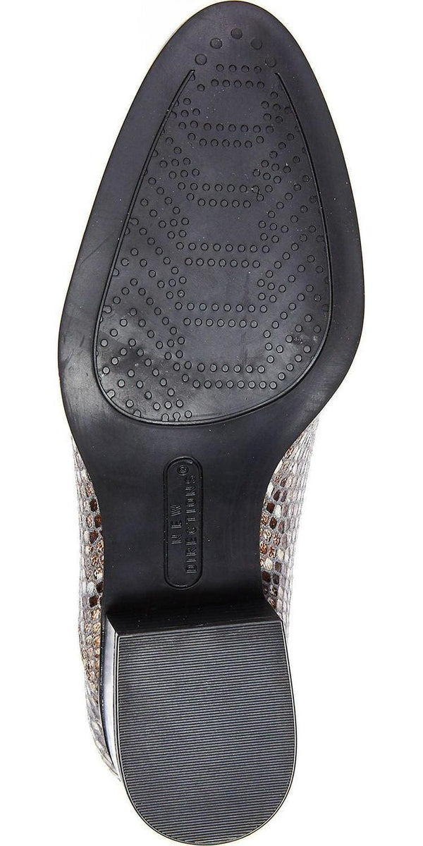 Womens Shoe - Low Heel Snakeskin Style Fredricka Booties (size 7.5) - Yahko Merchandise