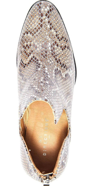 Womens Shoe - Low Heel Snakeskin Style Fredricka Booties (size 7.5) - Yahko Merchandise