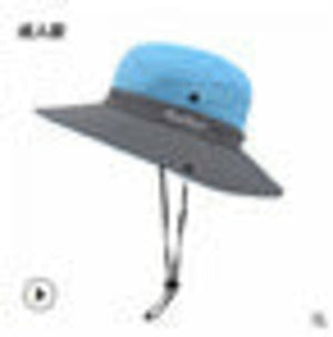 Womens UV Protection Wide Brim Sun Hats Cooling Mesh Ponytail Hole Cap - Yahko Merchandise