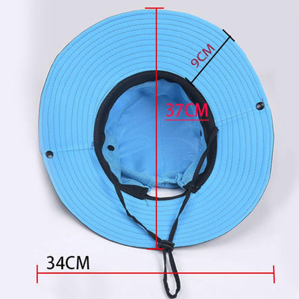 Womens UV Protection Wide Brim Sun Hats Cooling Mesh Ponytail Hole Cap - Yahko Merchandise