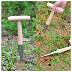 Wooden Gardening Tools for Planting Seeds and Bulbs - Yahko Merchandise