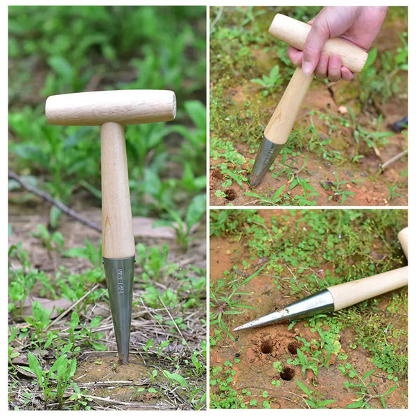 Wooden Gardening Tools for Planting Seeds and Bulbs - Yahko Merchandise