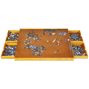 Wooden Jigsaw Puzzle Board with 4 Drawers - Yahko Merchandise