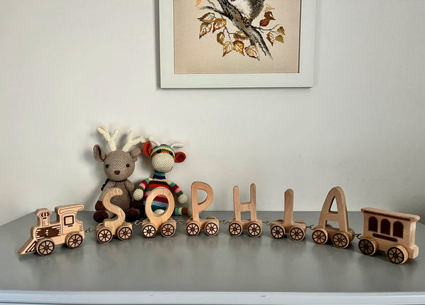 Wooden Letter Train Puzzle for Kids - Yahko Merchandise