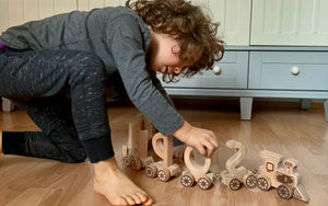 Wooden Letter Train Puzzle for Kids - Yahko Merchandise