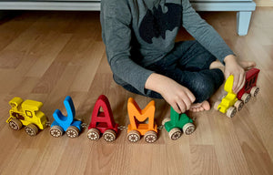 Wooden Letter Train Puzzle for Kids - Yahko Merchandise