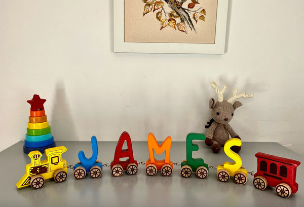 Wooden Letter Train Puzzle for Kids - Yahko Merchandise