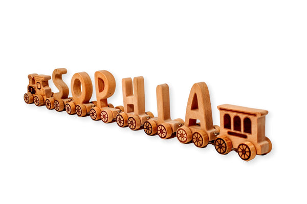 Wooden Letter Train Puzzle for Kids - Yahko Merchandise