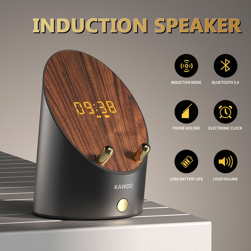Wooden Speaker Smart Induction Speaker Phone Holder - Yahko Merchandise