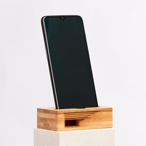 Woodland Mouse – Wooden Phone Stand and Amplifier - Yahko Merchandise