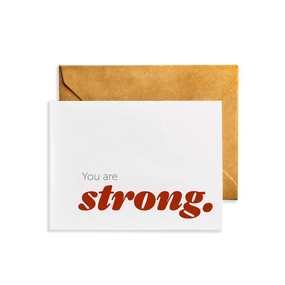 You are Strong Motivational Card - Yahko Merchandise