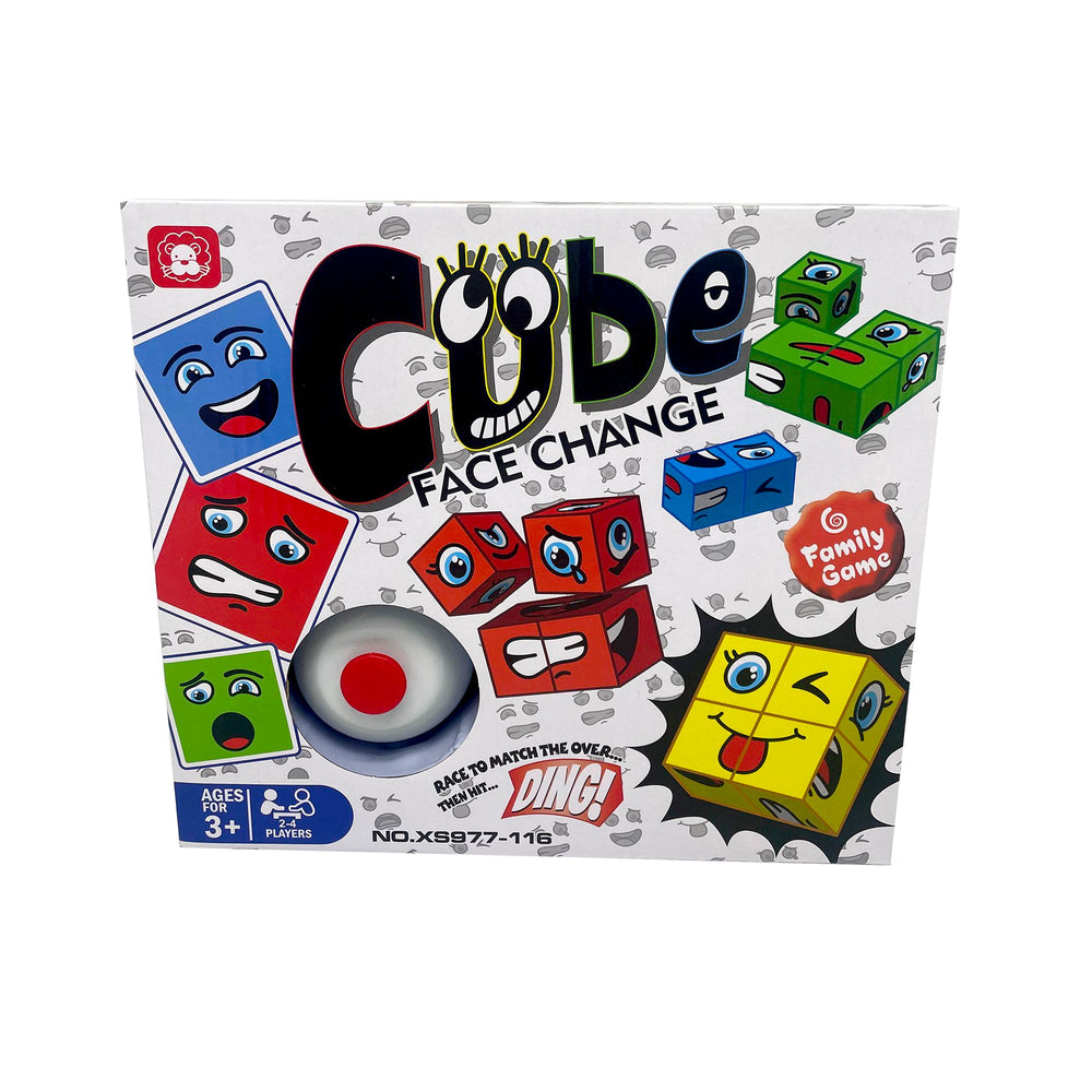 Zummy Face Change Board Game with 16 Cubes and Game Bell - Yahko Merchandise