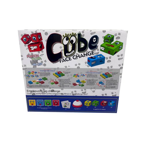 Zummy Face Change Board Game with 16 Cubes and Game Bell - Yahko Merchandise