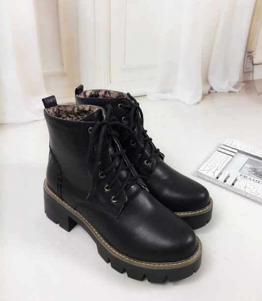 Winter Warm Fashion Women's Lace-Up Snow Boots