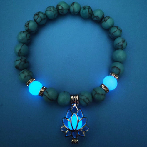 Energy Luminous Lotus Strand Bead Bracelet