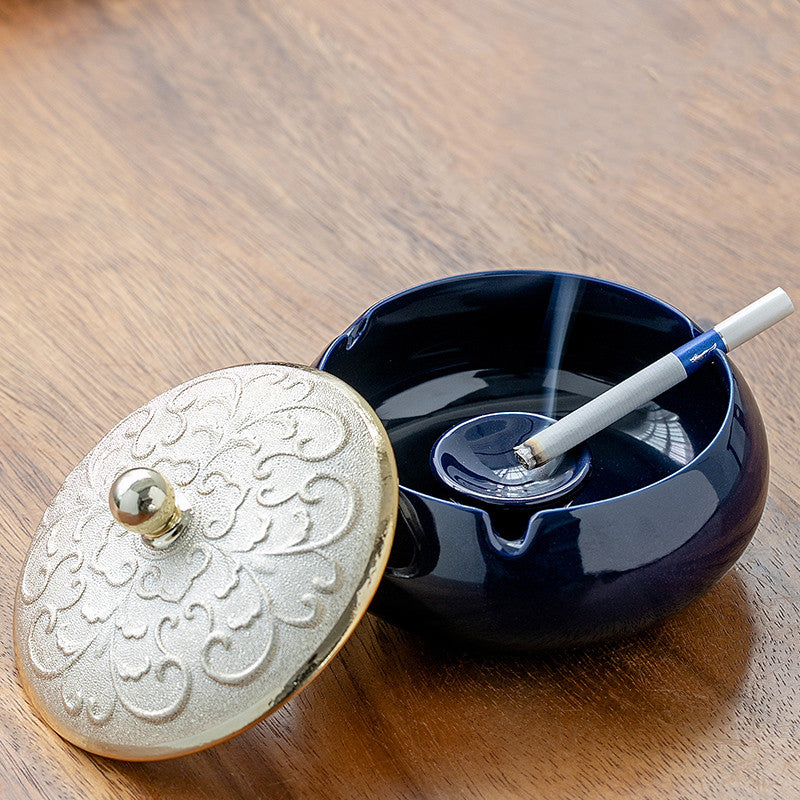 Windproof Ceramic Ash Tray