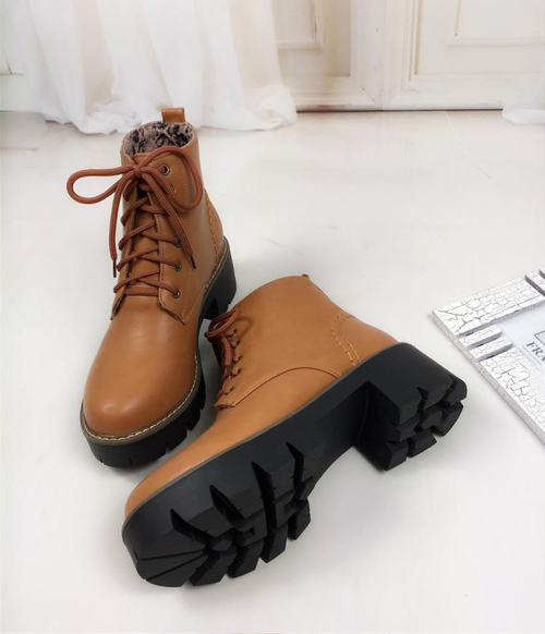 Winter Warm Fashion Women's Lace-Up Snow Boots