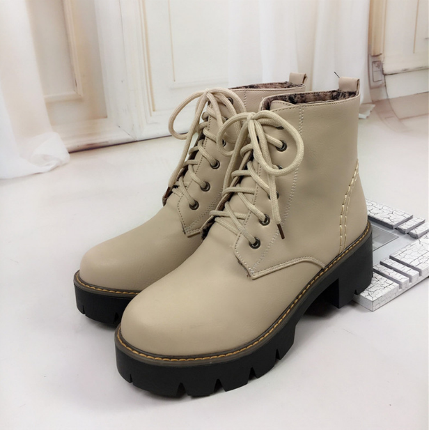 Winter Warm Fashion Women's Lace-Up Snow Boots