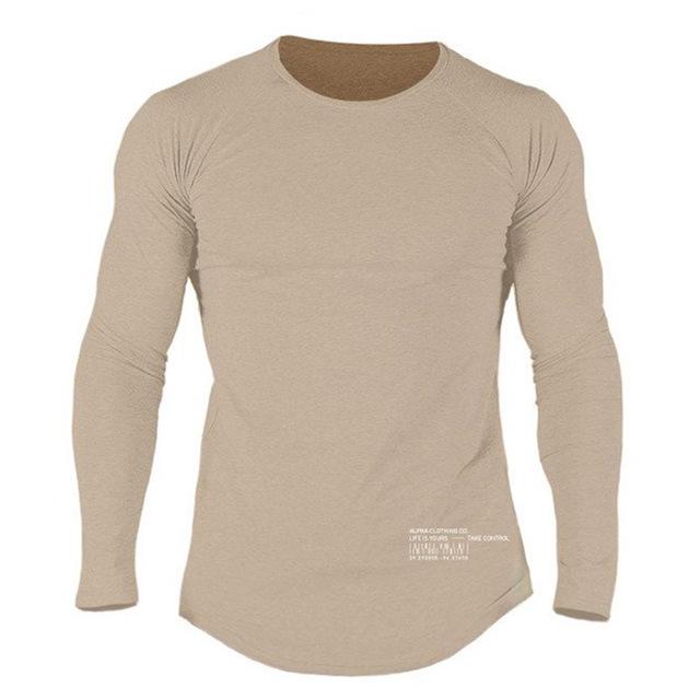 Men Long Sleeves Fitness Tees