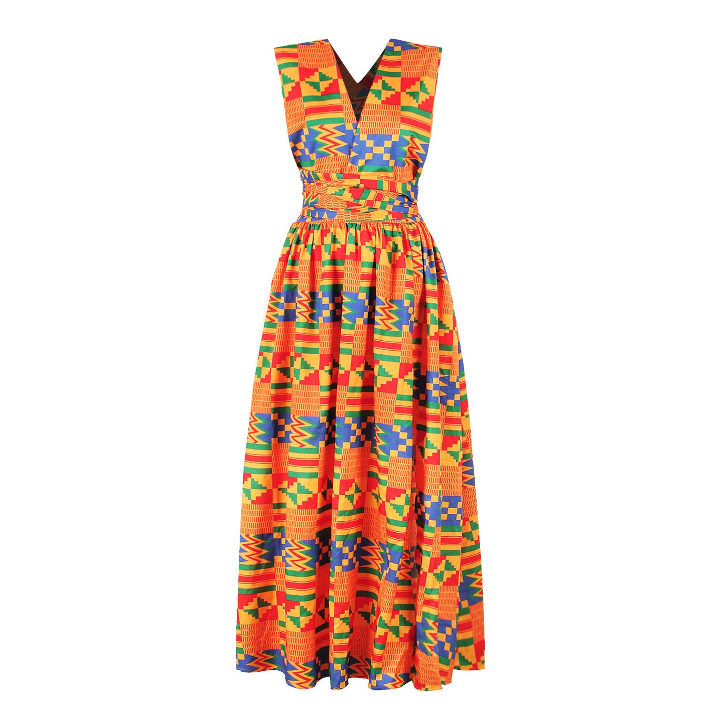 African geometric dress