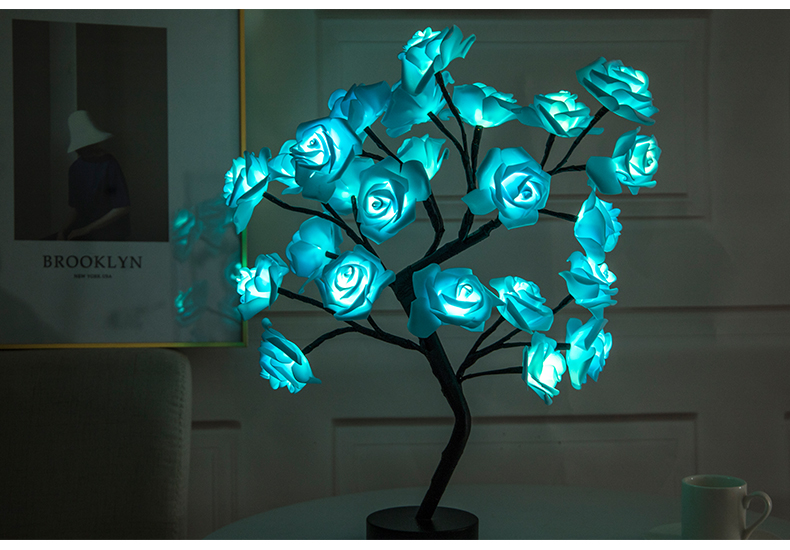 Rose Flower Tree LED Lamp