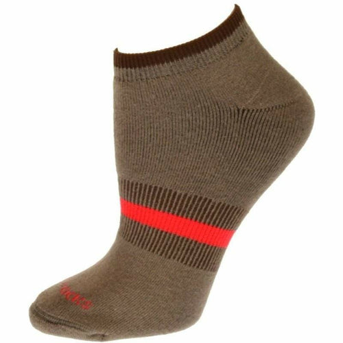 Tipped Cushioned Arch Support No Show Performance Cotton Socks