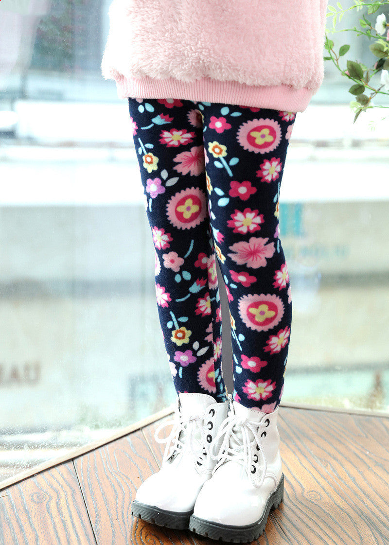 Girls' warm leggings