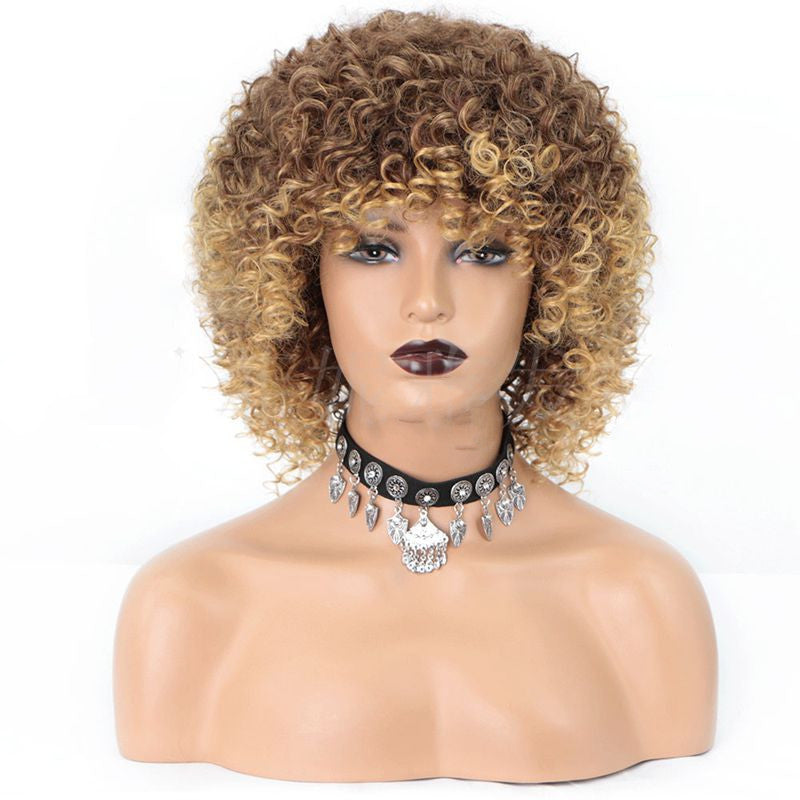 Cross-Border Small Curly Ladies Wigs