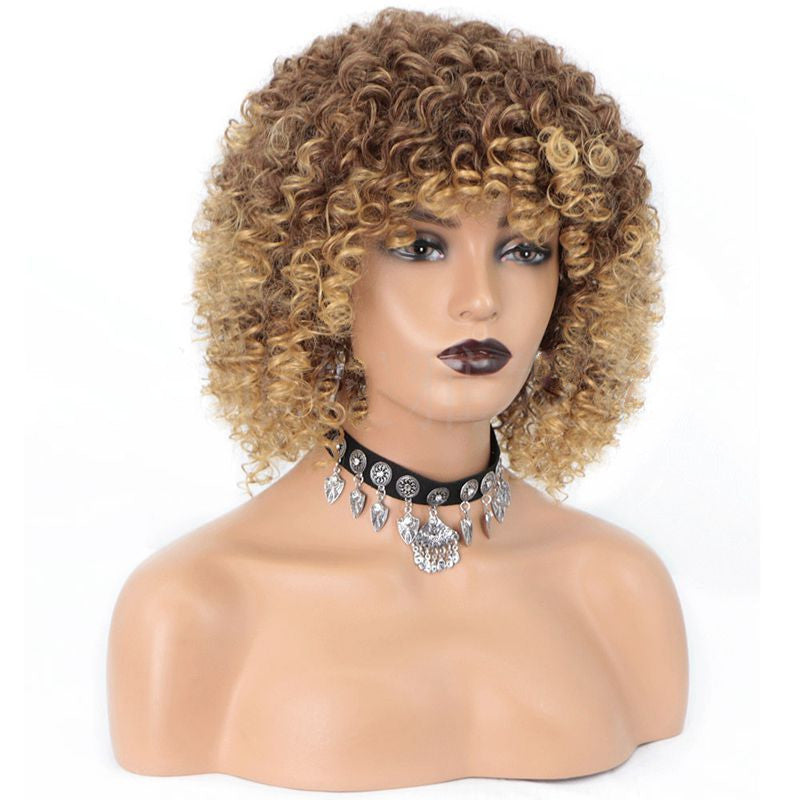 Cross-Border Small Curly Ladies Wigs