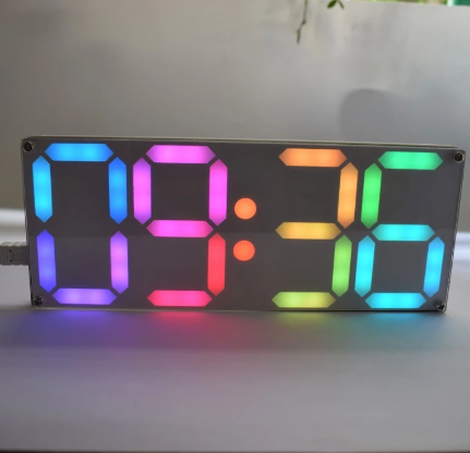 Clock Rainbow Digital Tube Clock Kit