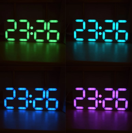 Clock Rainbow Digital Tube Clock Kit