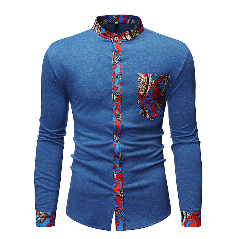 African Cross Border Fashion Men's Shirt