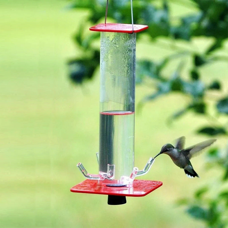 Hanging Cylindrical Bird Feeder