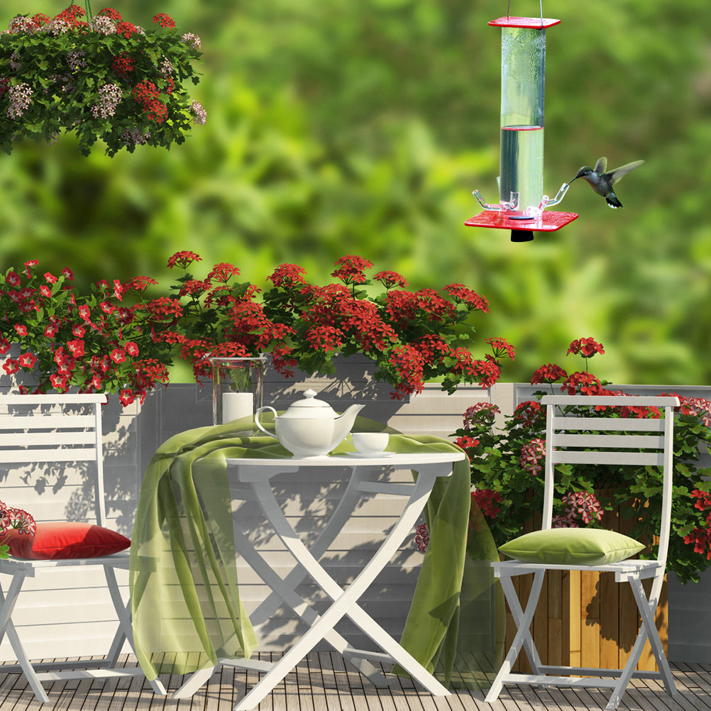 Hanging Cylindrical Bird Feeder