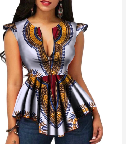 Cotton African Women's Blouse