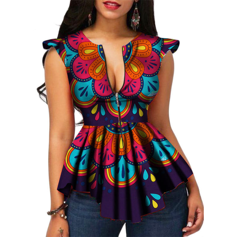 Cotton African Women's Blouse