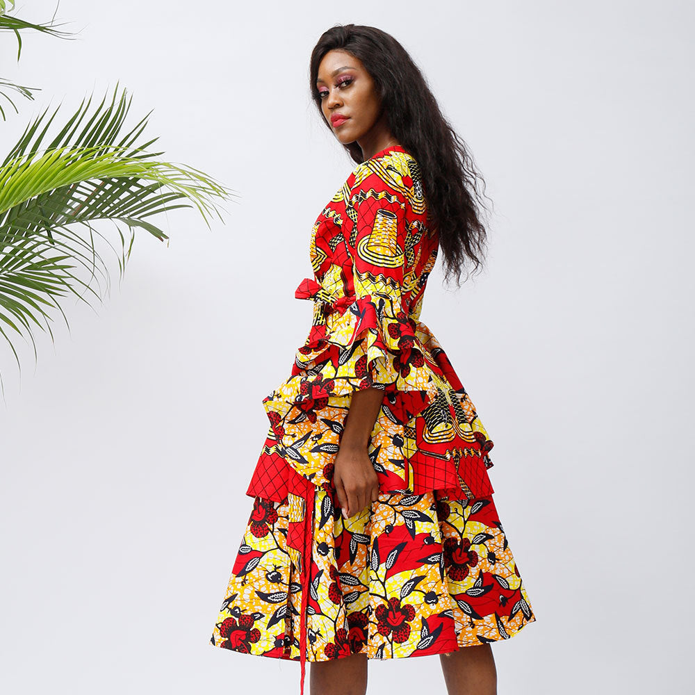 African Fashion Batik Dress