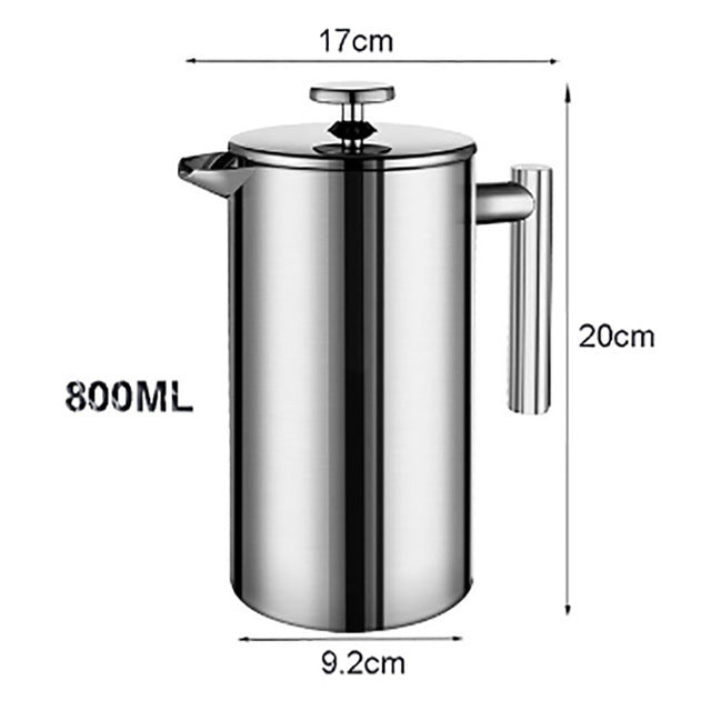 Stainless Steel French Press Coffee Maker